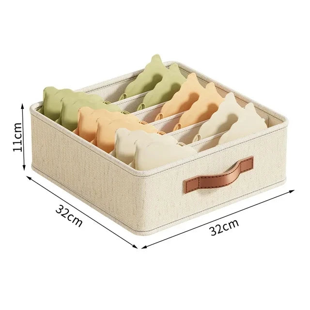 ClosetGenie Foldable Storage Organizer – Space Saving Drawer Divider Box for Clothes & Socks