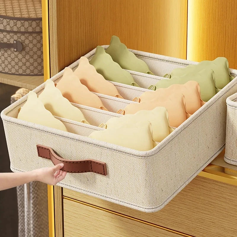 ClosetGenie Foldable Storage Organizer – Space Saving Drawer Divider Box for Clothes & Socks