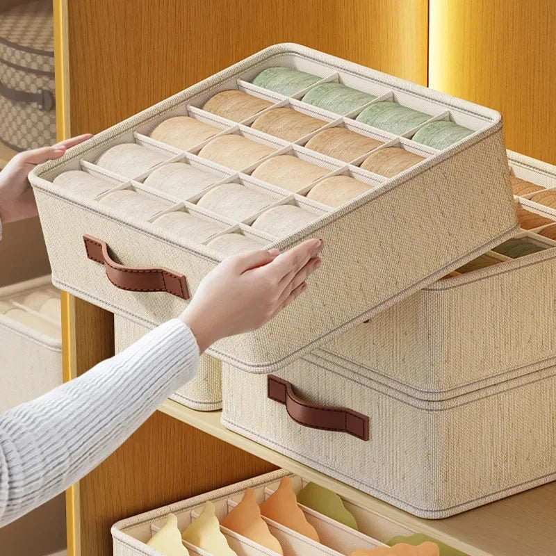 ClosetGenie Foldable Storage Organizer – Space Saving Drawer Divider Box for Clothes & Socks
