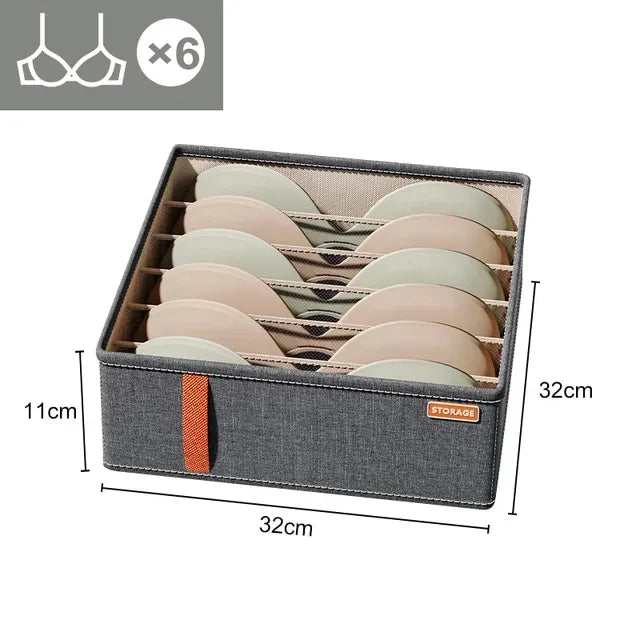 ClosetGenie Foldable Storage Organizer – Space Saving Drawer Divider Box for Clothes & Socks